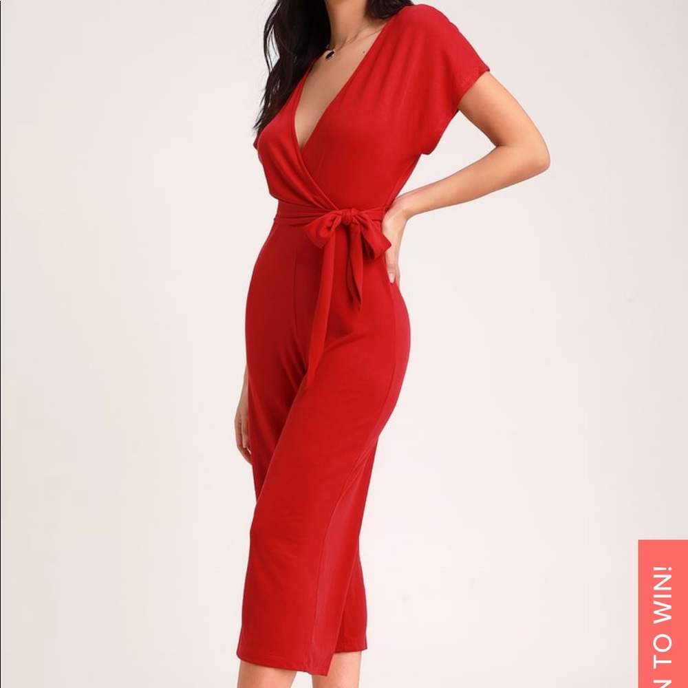 Lulu’s Red Jumpsuit
